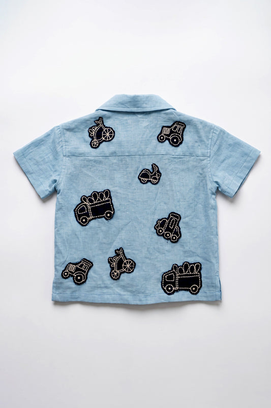 Little Roadster – Boys’ Embroidered Shirt