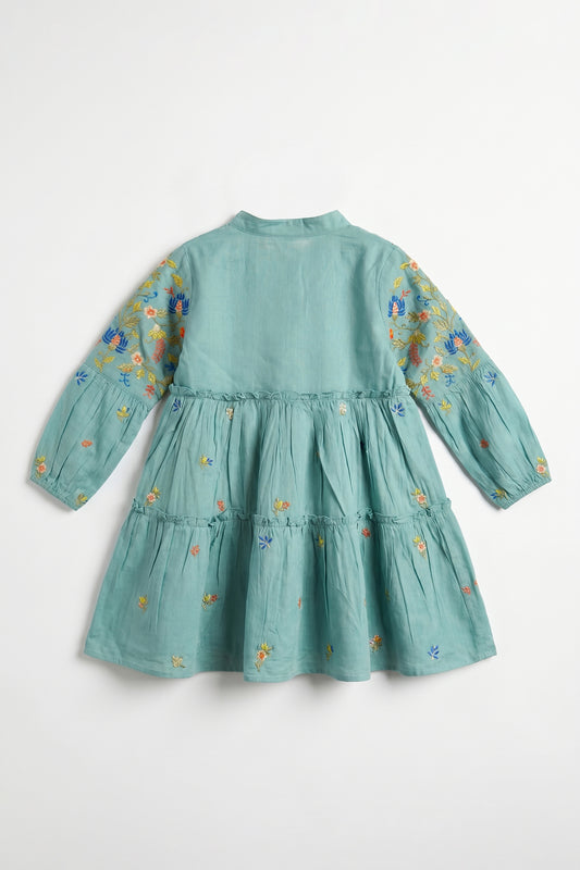 Marie Embroidered Kid's Dress