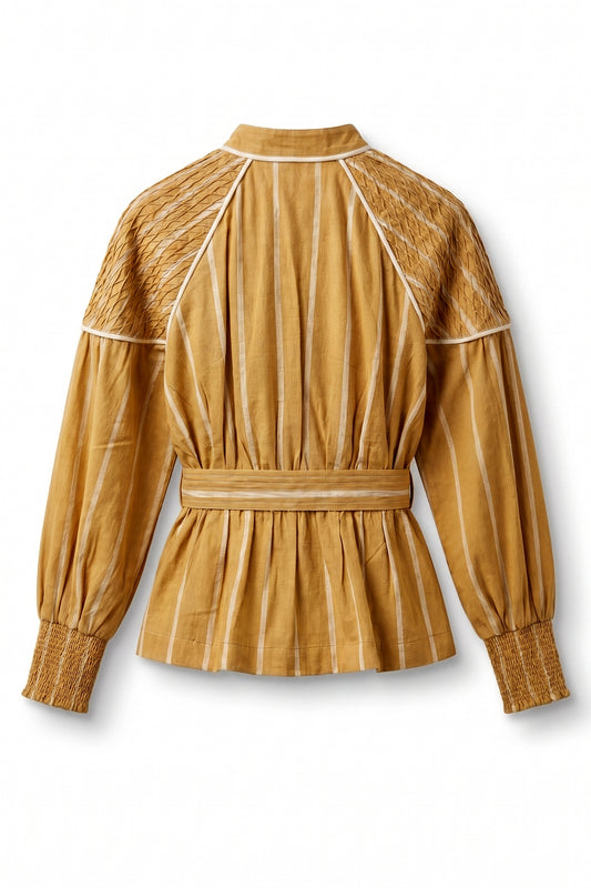 Women's Jacket With Pintuck Details