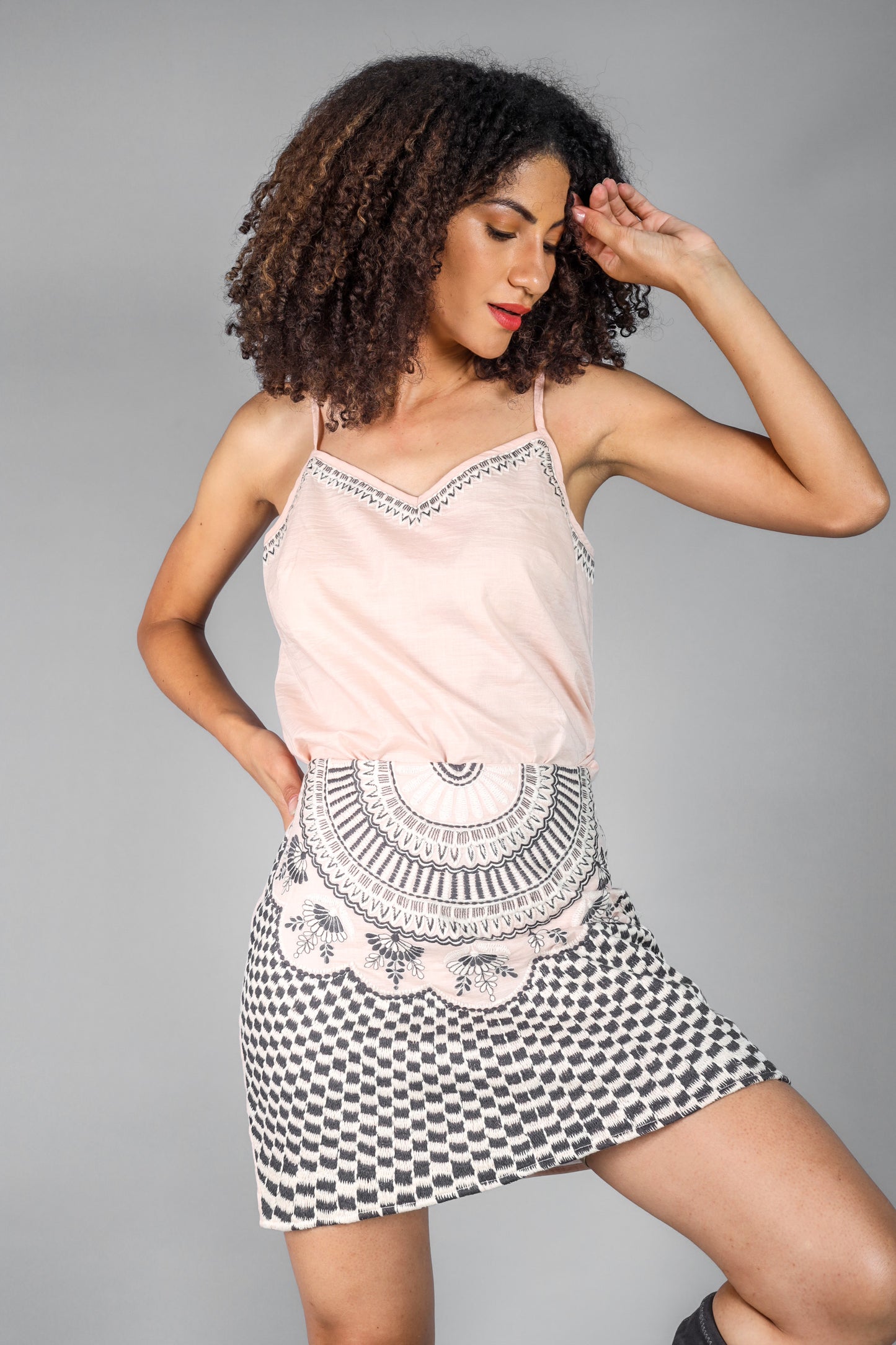Samara Skirt &  Cami Top Embroidered Co-ord Set