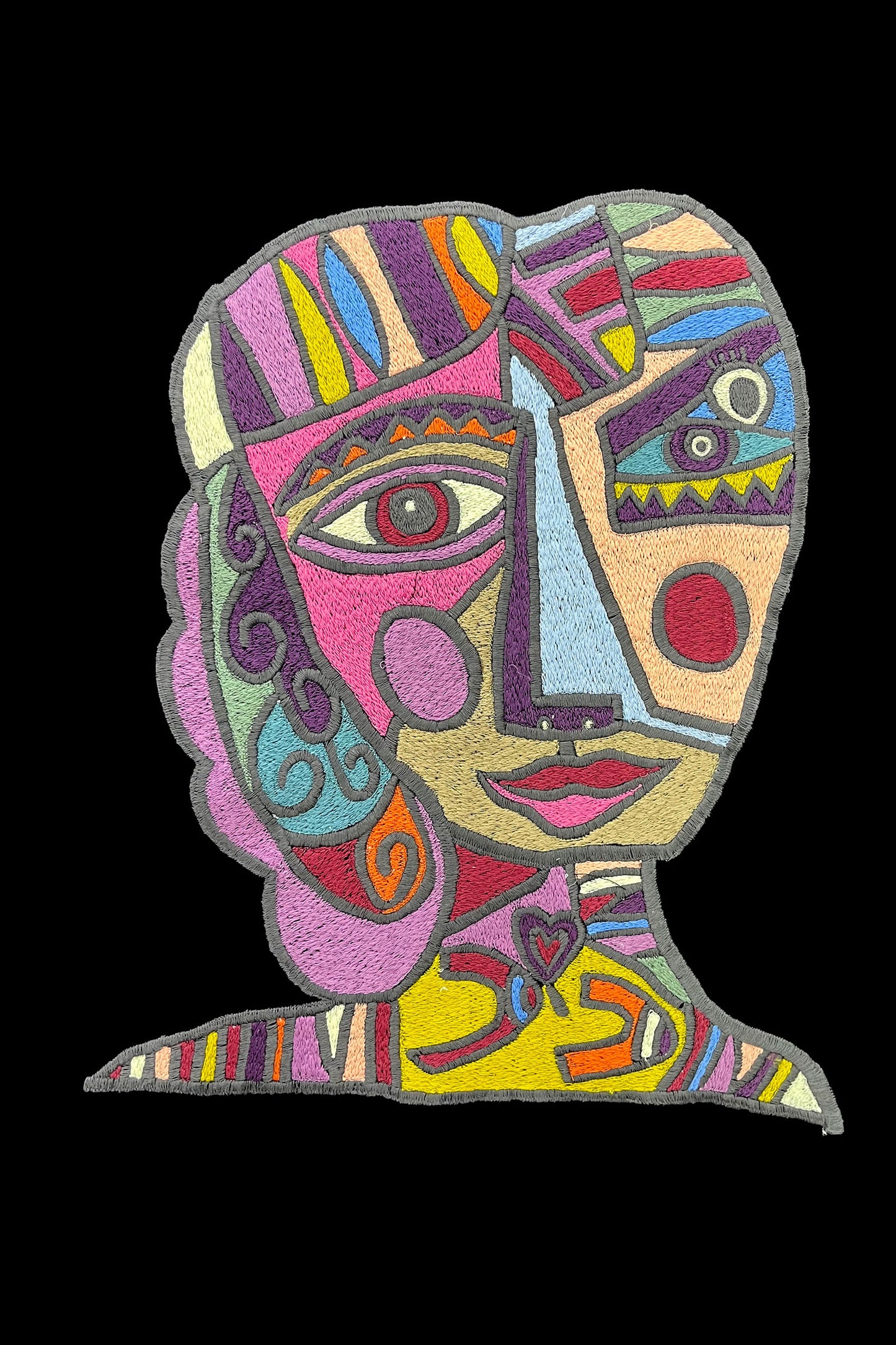 Tribal Embroidered Artwork Half Sleeve T-shirt For Women