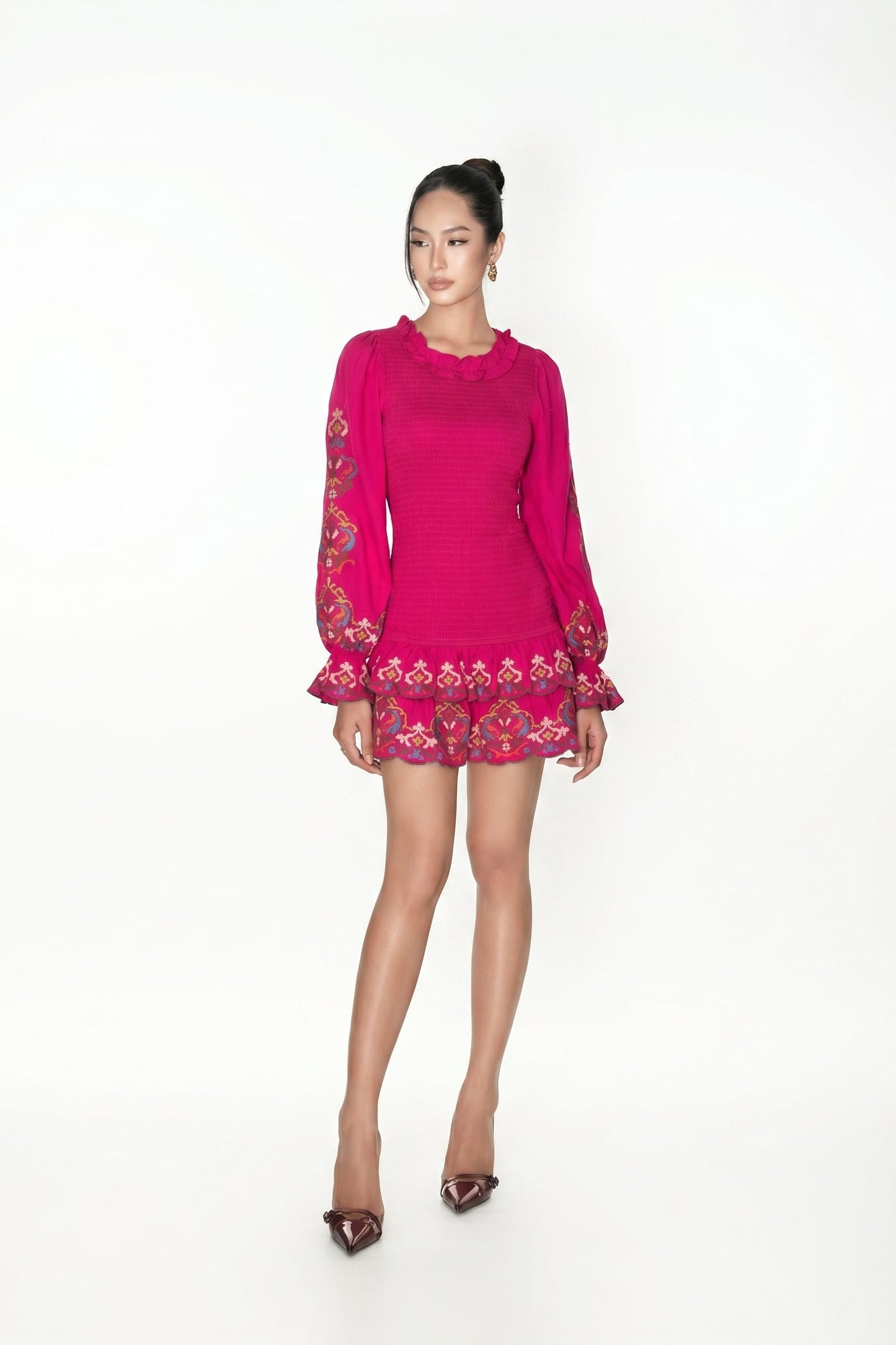 Anna Mini Smocking Dress