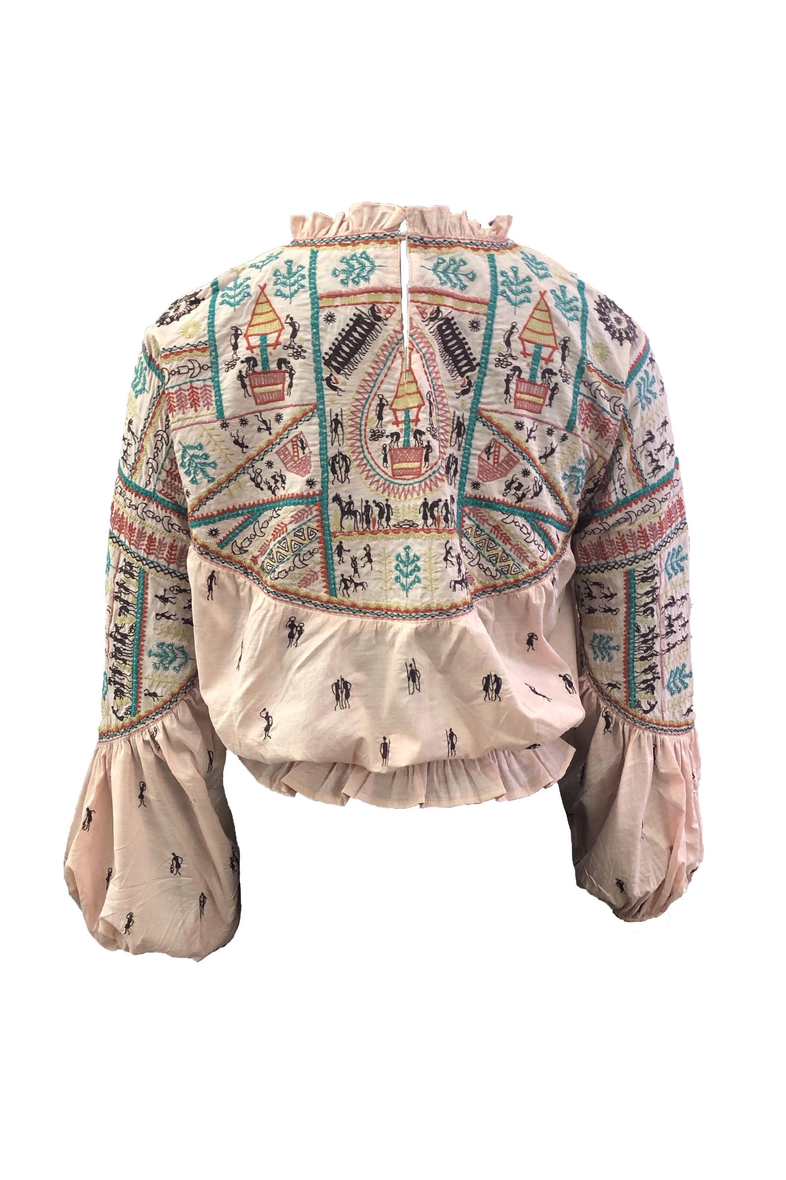 Bohemian Dancing Tribe Embroidered Blouse