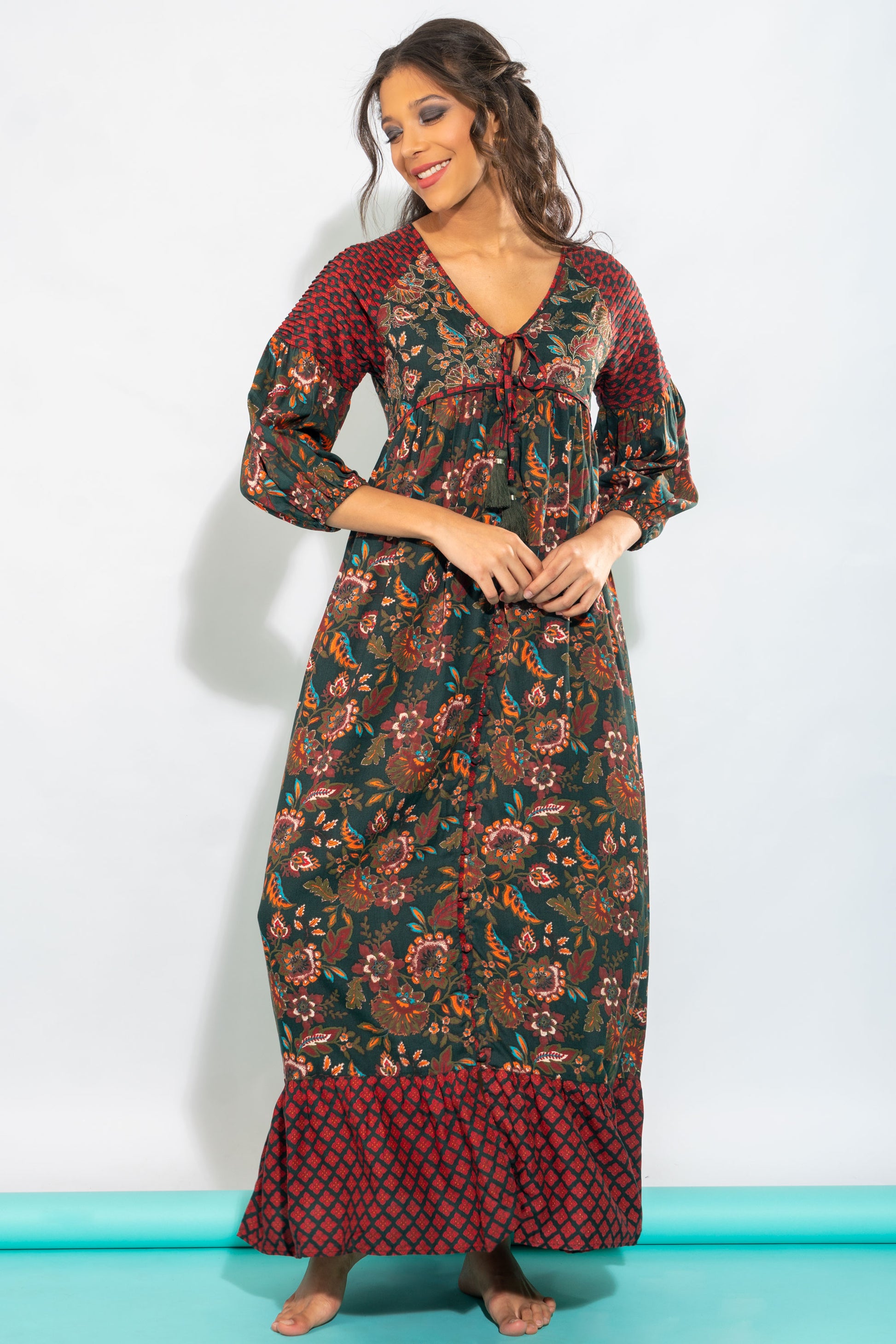 Marrissa Embroidered Long Maxi Dress