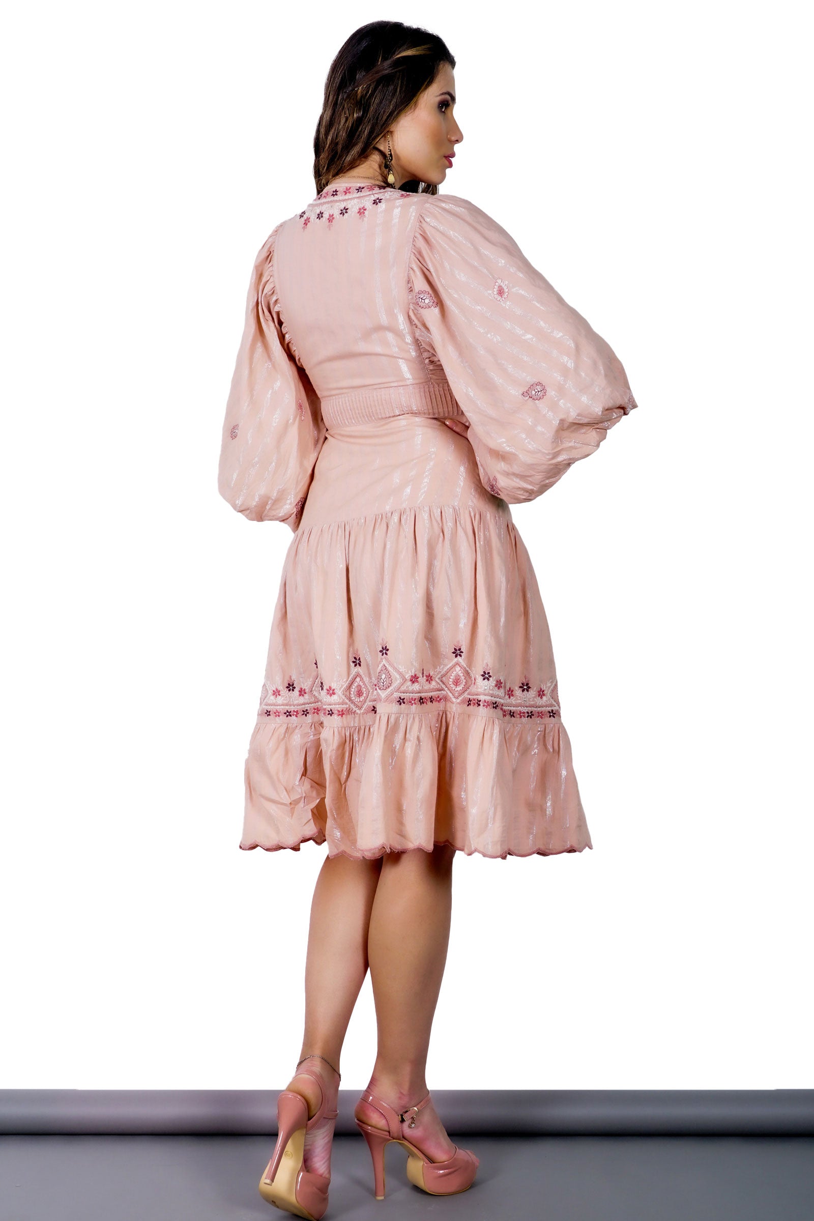Eliana Midi Dress (Pin-tuck)