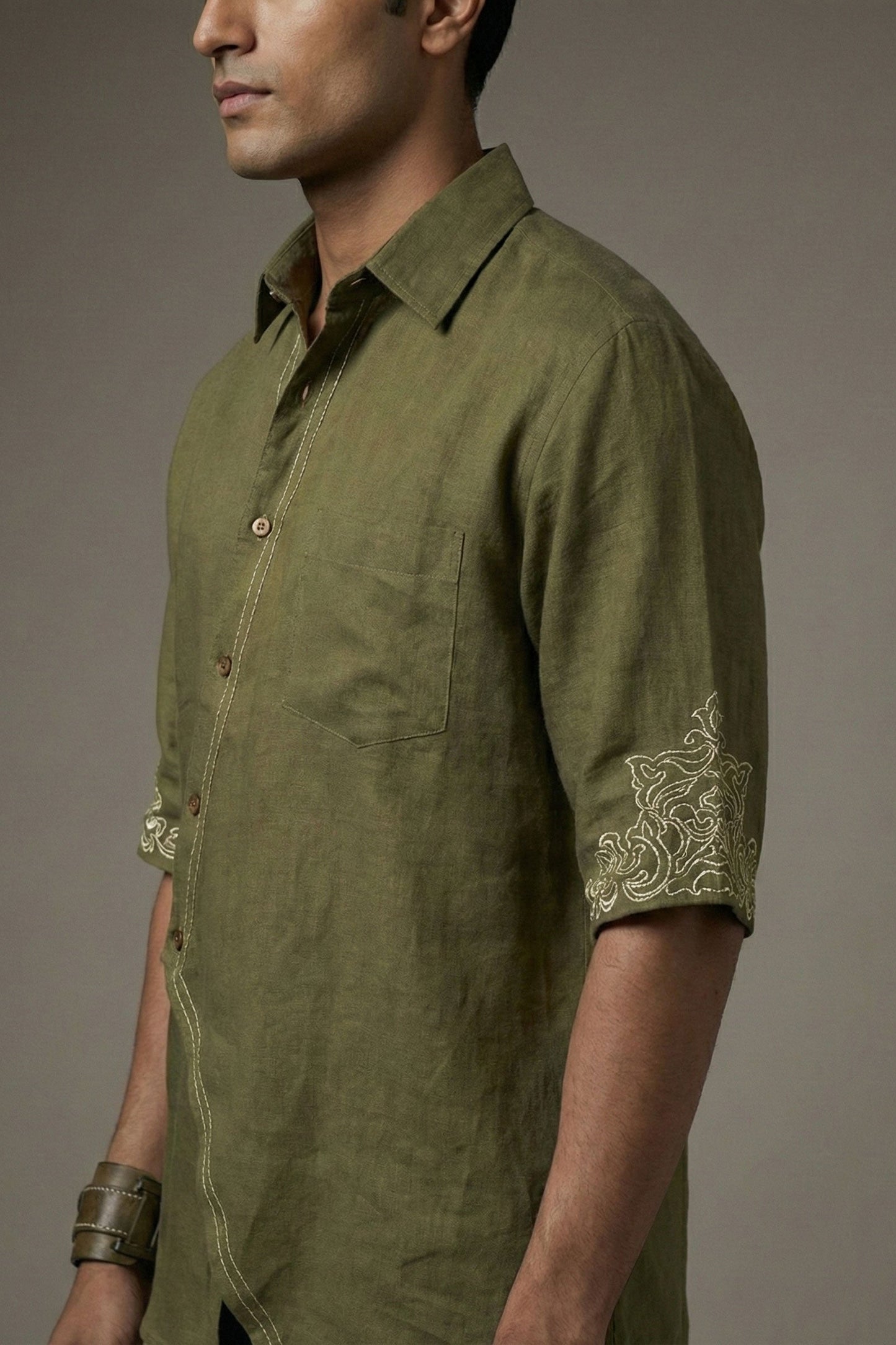 Guillermo Men's Embroidered Shirt
