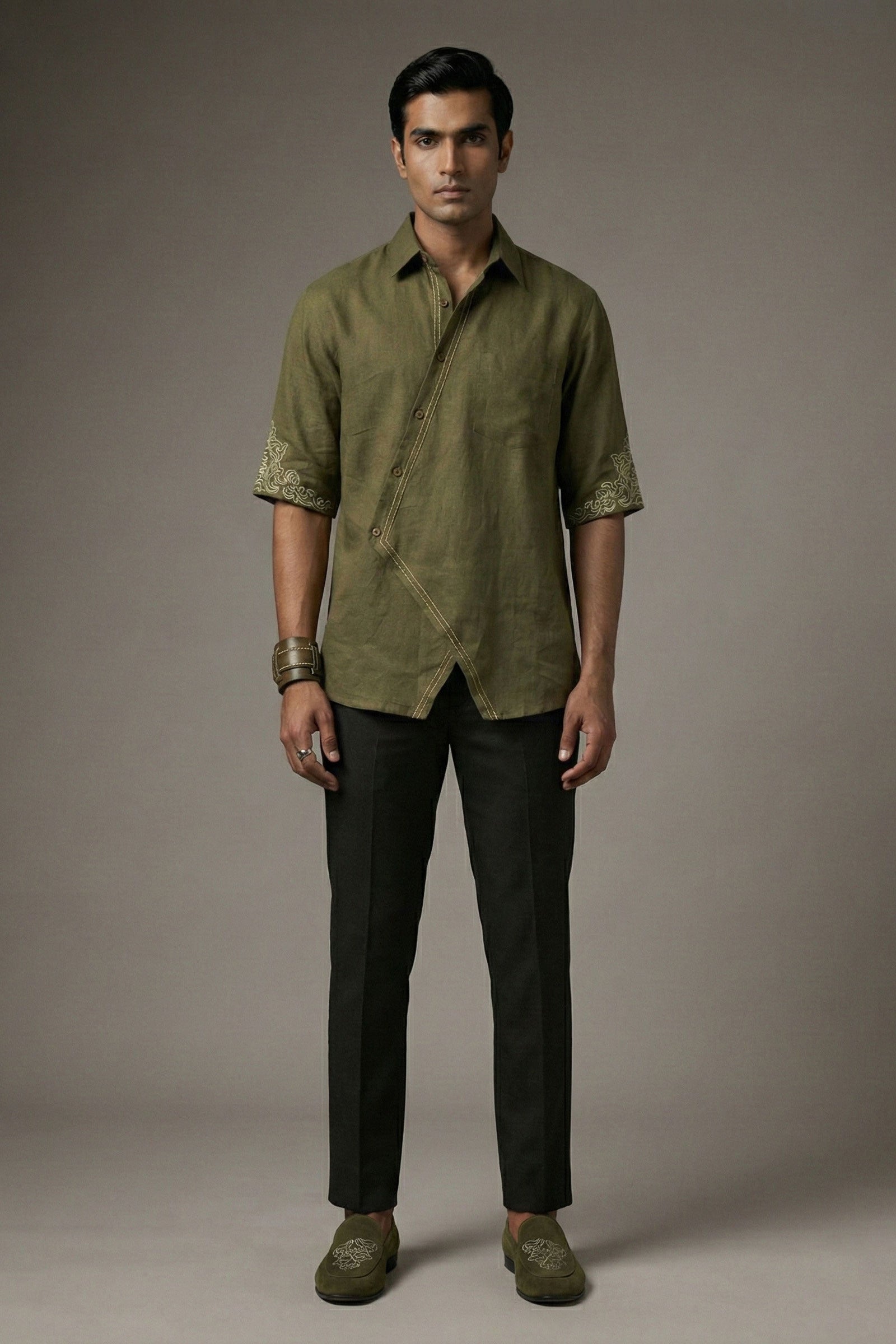 Guillermo Men's Embroidered Shirt