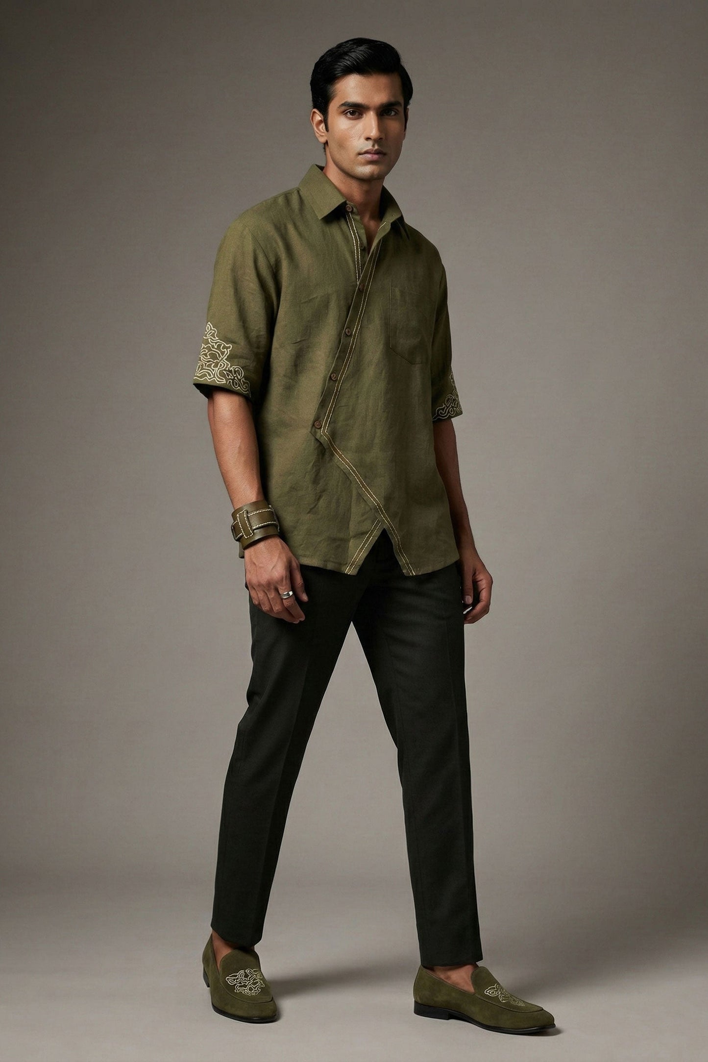 Guillermo Men's Embroidered Shirt