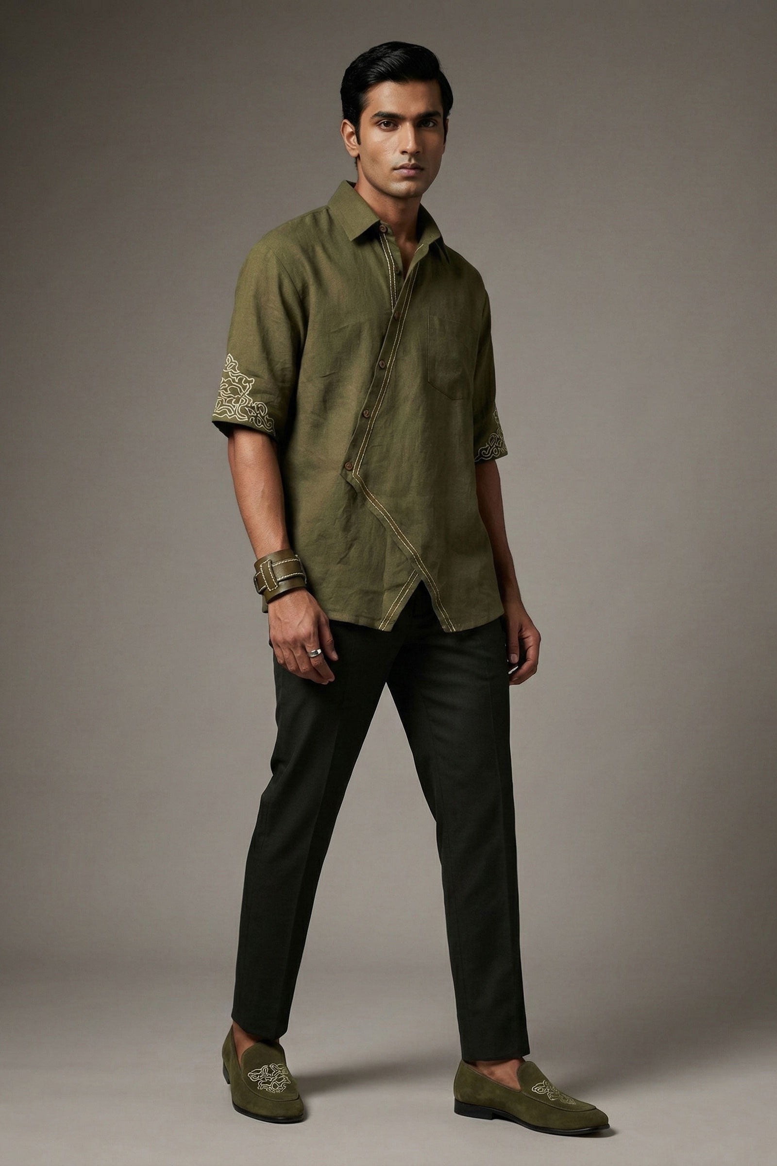 Guillermo Men's Embroidered Shirt