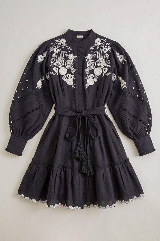Nadia Belted Short Dress