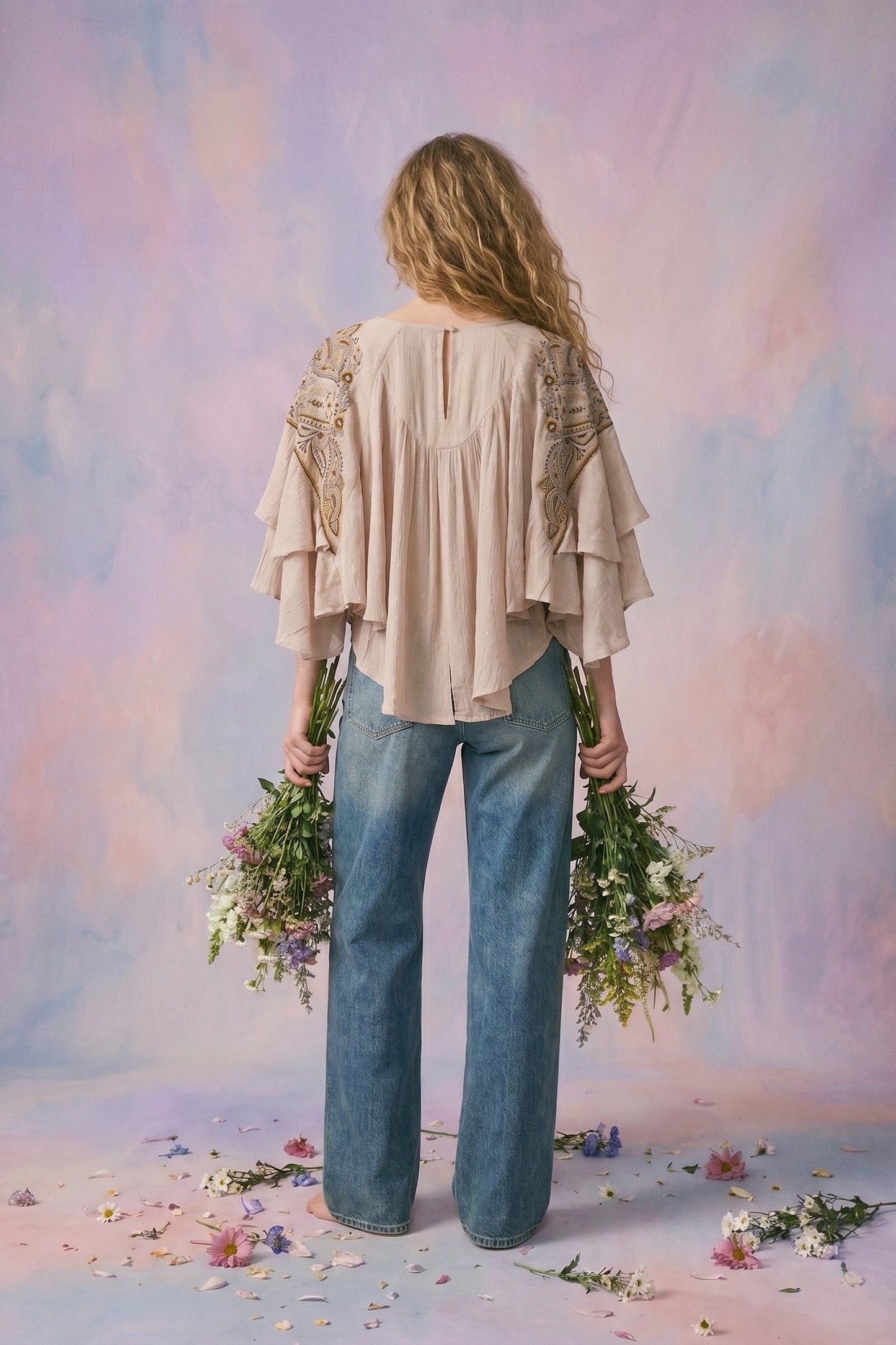 Reina Embroidered Boho Top