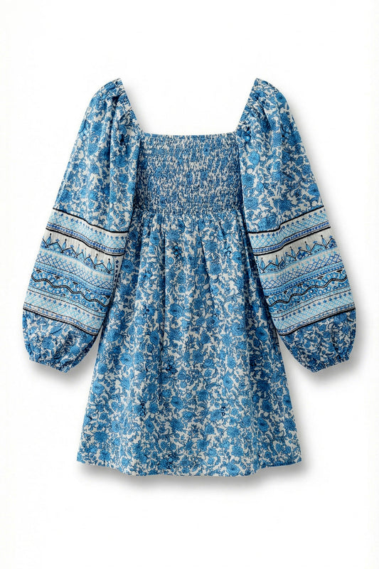 Mirror Embroidery Work Dress Back Side