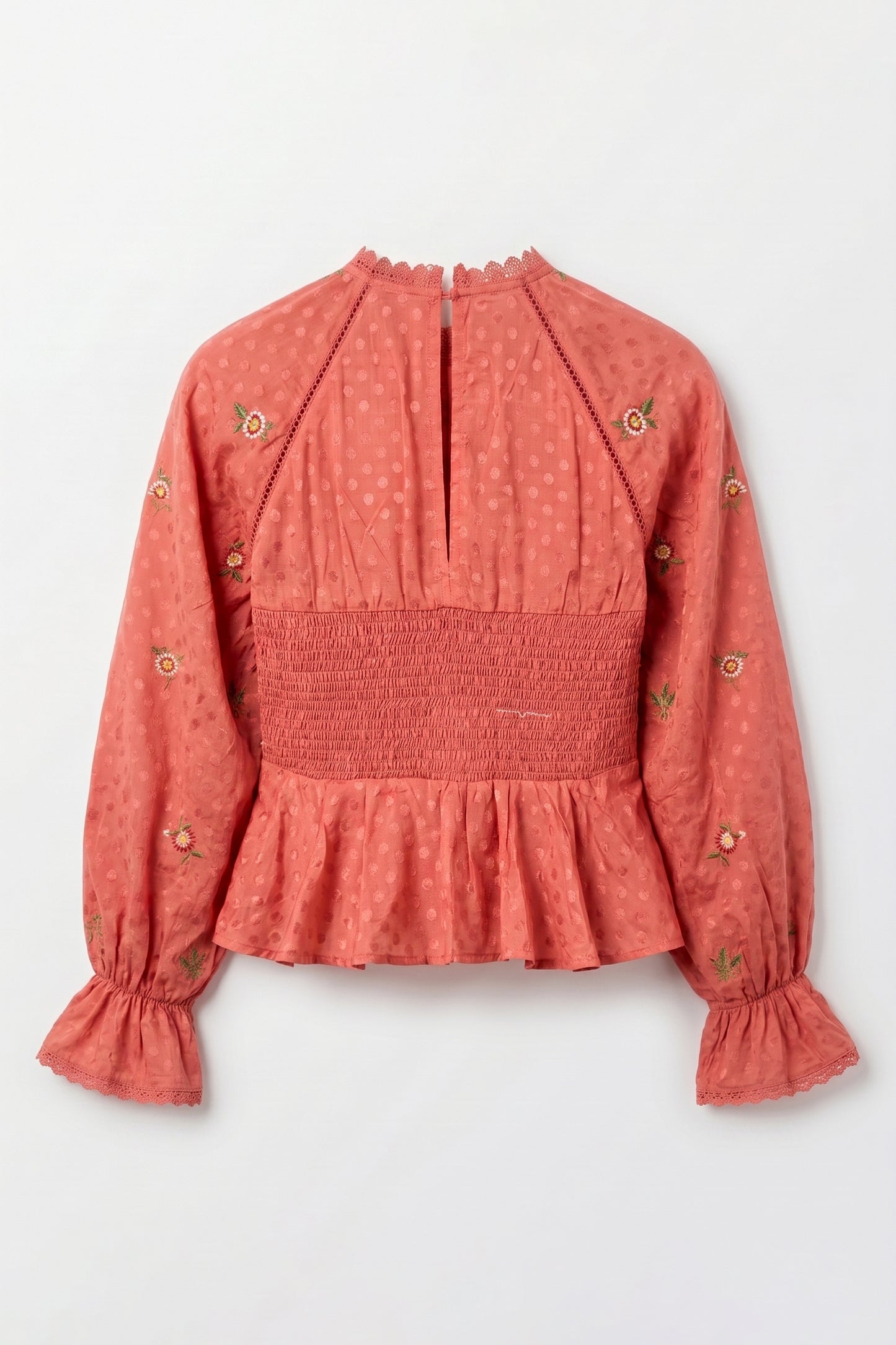 Leena Embroidered Lace Top