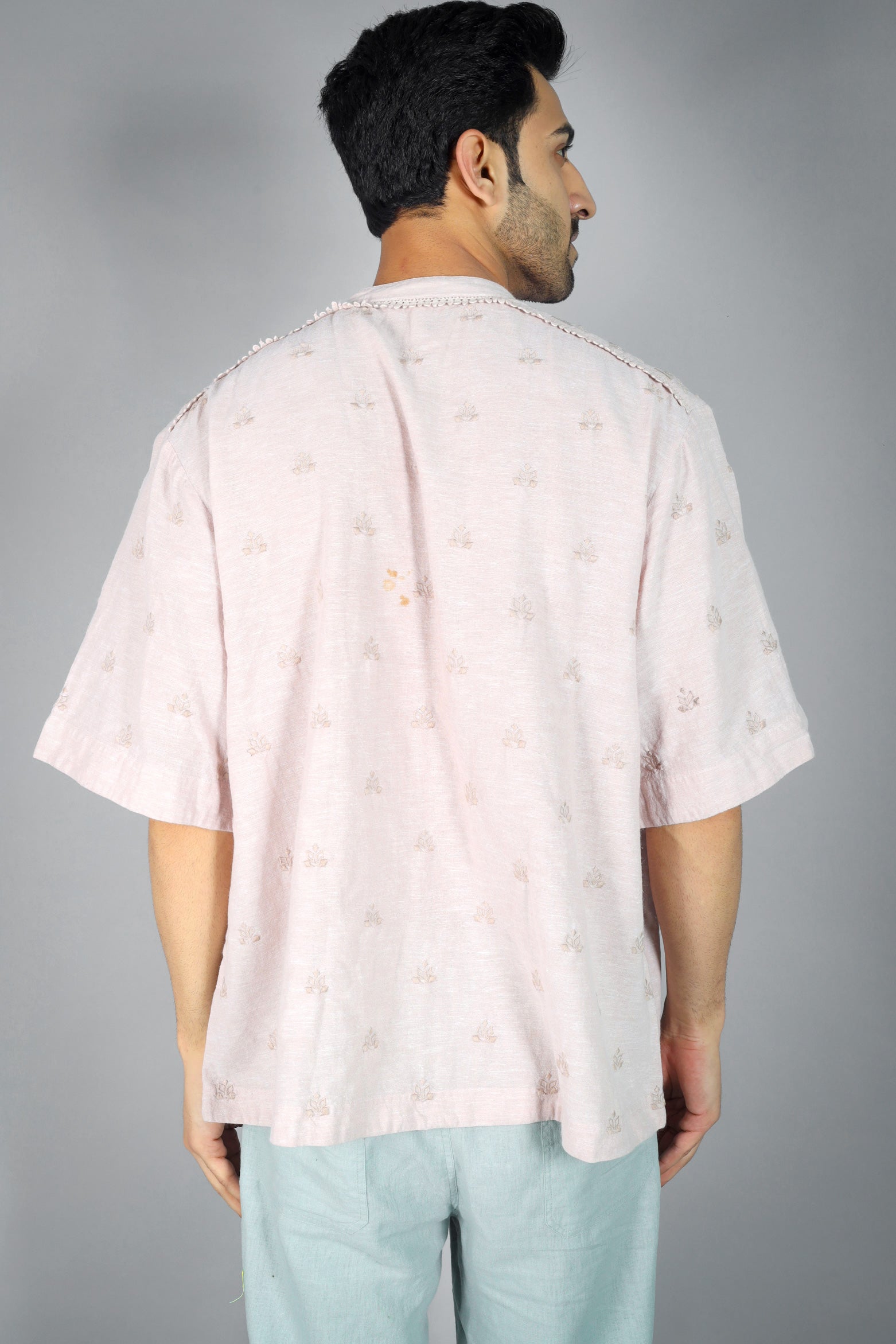 Dexter Men's Cutwork Embroidered Shirt