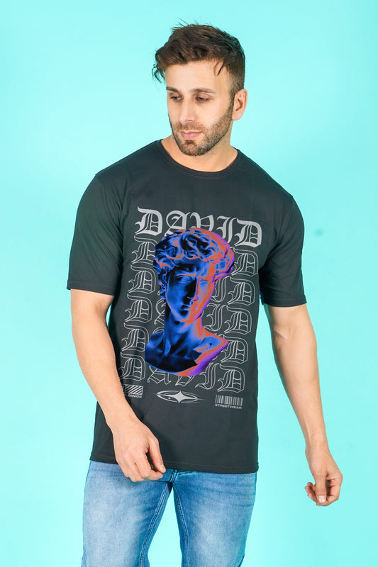 Dazed Streetwear Fashion Graphic Art Half Sleeve Black T-shirt For Men