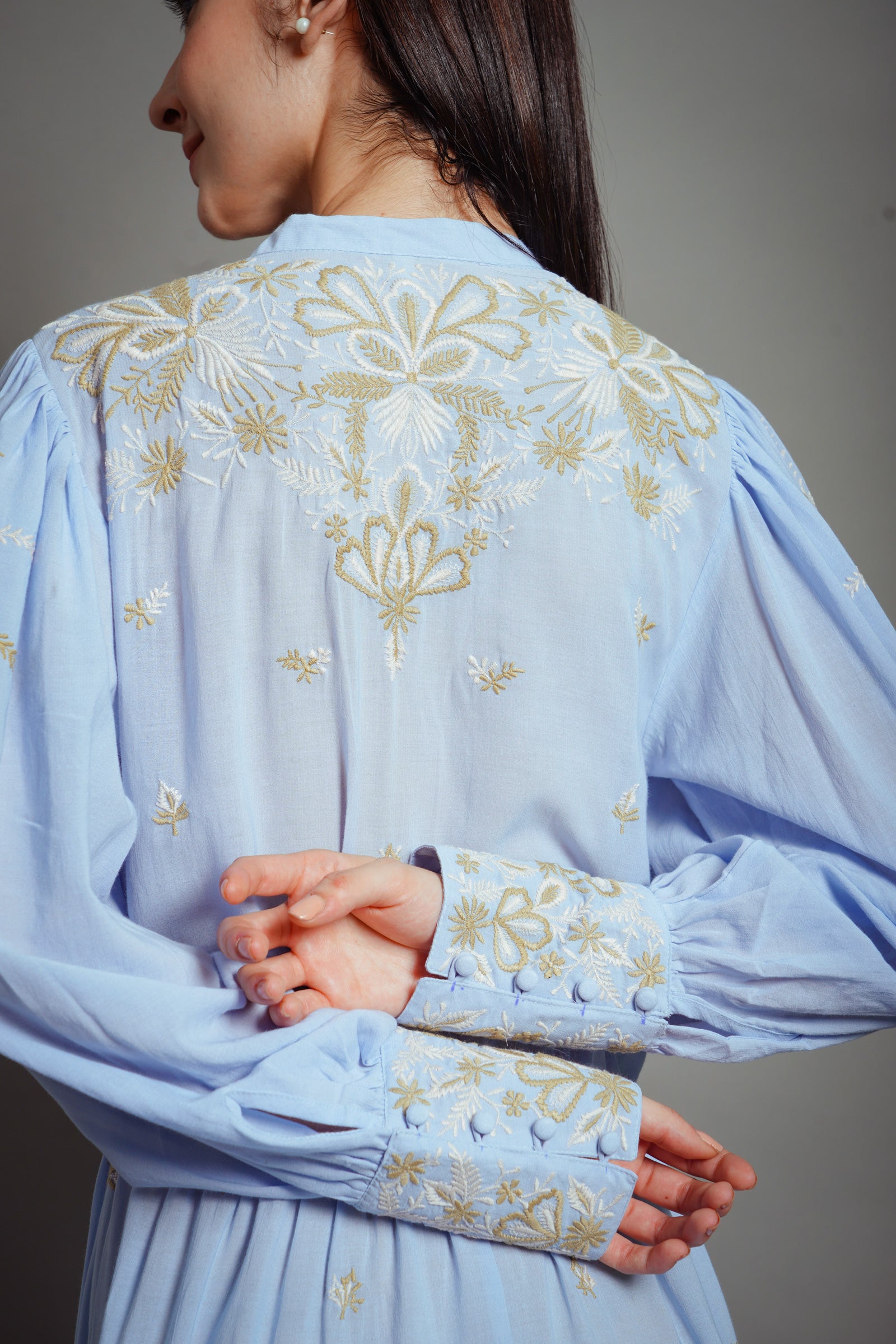 Fernanda Embroidered Midi Dress