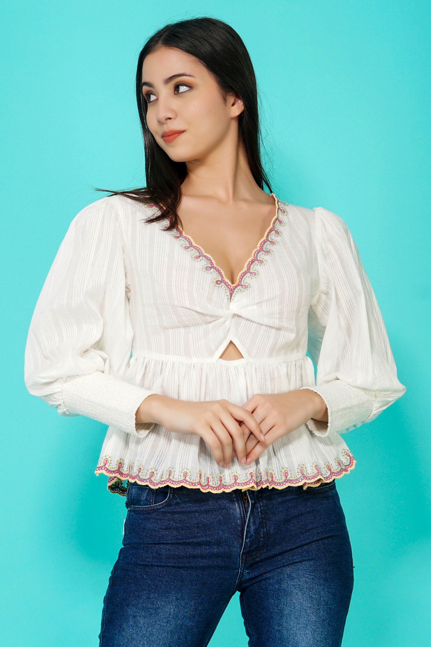 Kat Embroidered Blouse