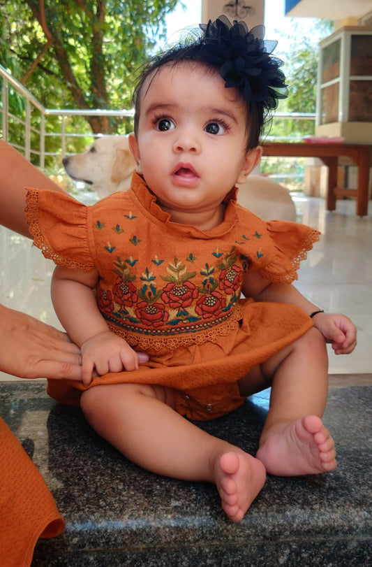 Baby Rihana Embroidered Bodysuit